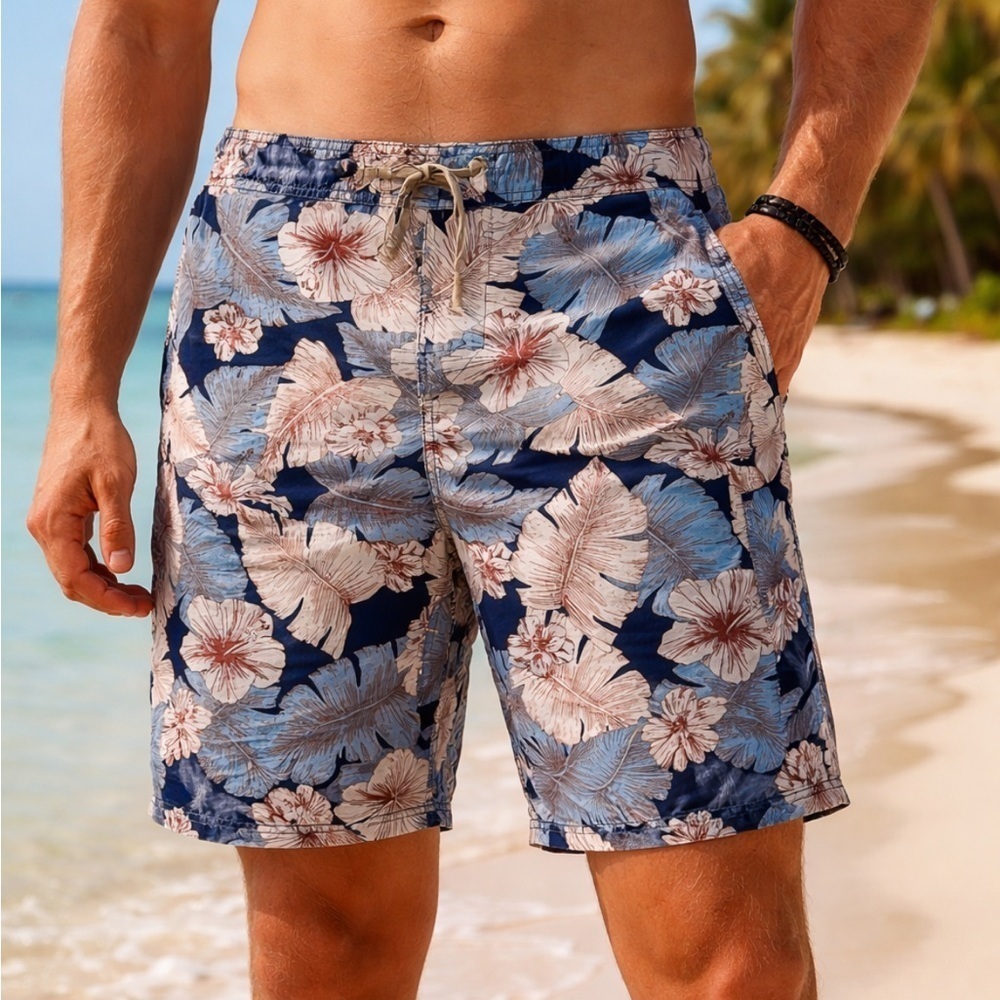 EXCELLENT CONDITION MEN SIZE 34 PATAGONIA WAVEFARER BOARD SHORTS SURF HAWAII 8”